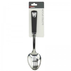 Home Basics Slotted Spoon with Rubber Handle HOBA2591